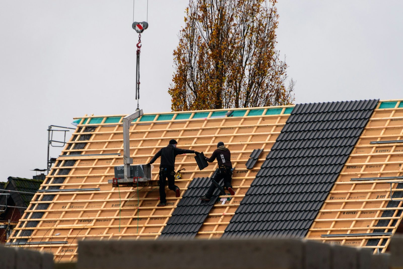 Nouvelles tuiles et rives